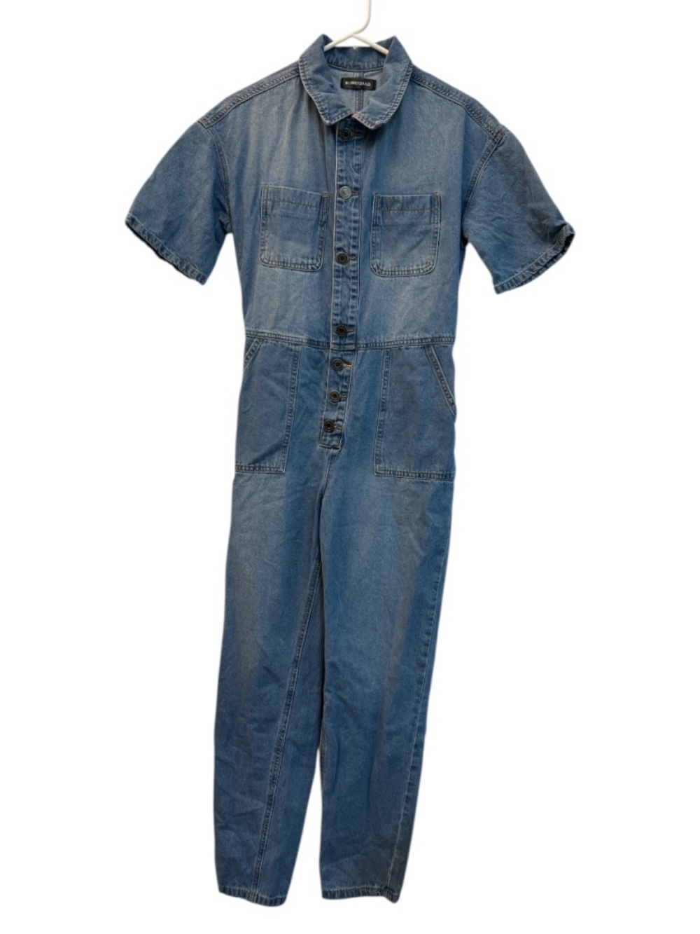 Rubberband Denim Boiler Suit Women’s Small Blue Utility Jumpsuit Coverall